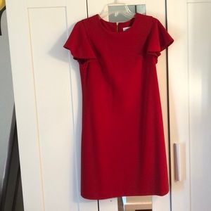 Calvin Klein mini hot red dress!